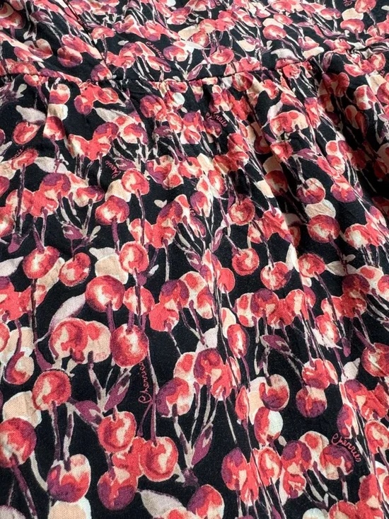 LC Lauren Conrad Black Dress with Pink Floral Straps Size 10 - Picture 5 of 10